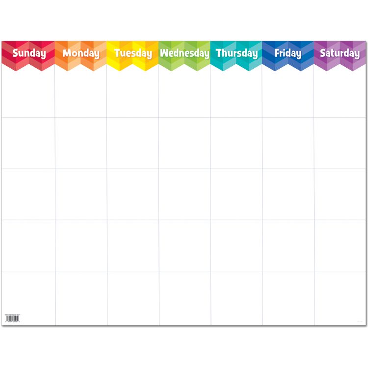 Products | PAINTED PALETTE LARGE CALENDAR CHART